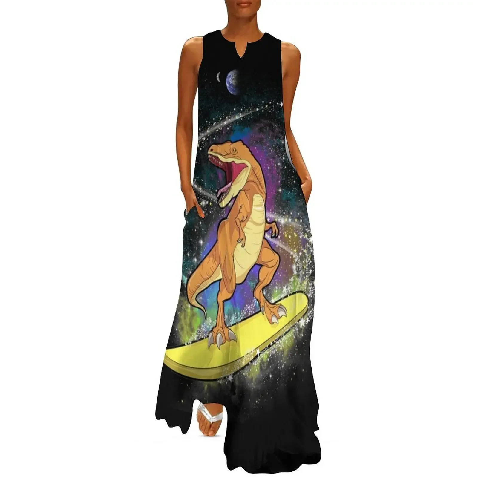Space Dinosaur Astrosaurus Star Surfer Gift Long Dress loose summer dress Dress vintage african dresses for woman
Space Dinosaur Astrosaurus Star Surfer Gift Long Dress loose summer dress Dress vintage african dresses for woman