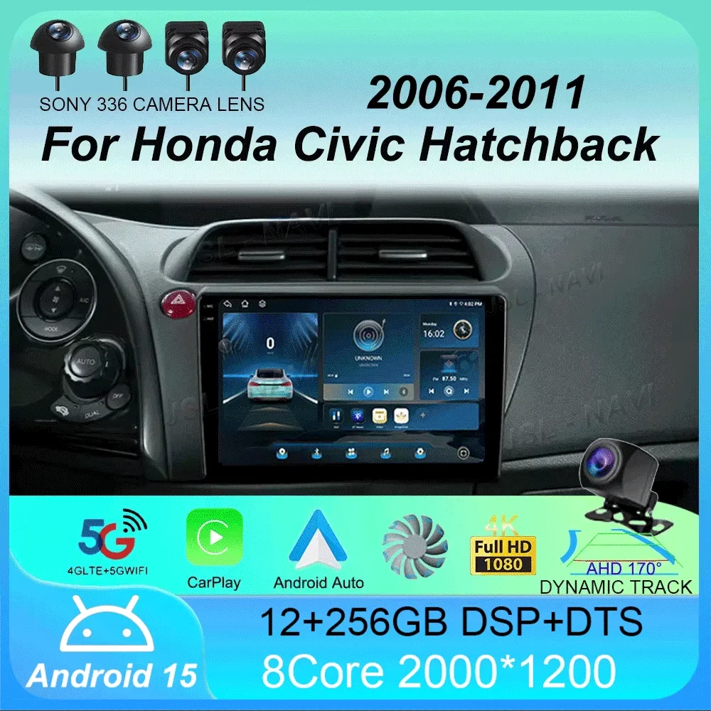 Car Radio Android 15 Carplay Auto GPS Navigation Multimedia Player For Honda Civic Hatchback 2006 - 2011 video Stereo DVD 2 DIN
Car Radio Android 15 Carplay Auto GPS Navigation Multimedia Player For Honda Civic Hatchback 2006 - 2011 video Stereo DVD 2 DIN