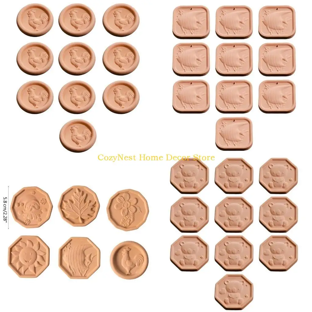 92MF Set of 10 Smoke Cigars Humidifier Clay Moisturizing Pads Terracotta Humidifying Stone for Optimal Humidity Control
92MF Set of 10 Smoke Cigars Humidifier Clay Moisturizing Pads Terracotta Humidifying Stone for Optimal Humidity Control