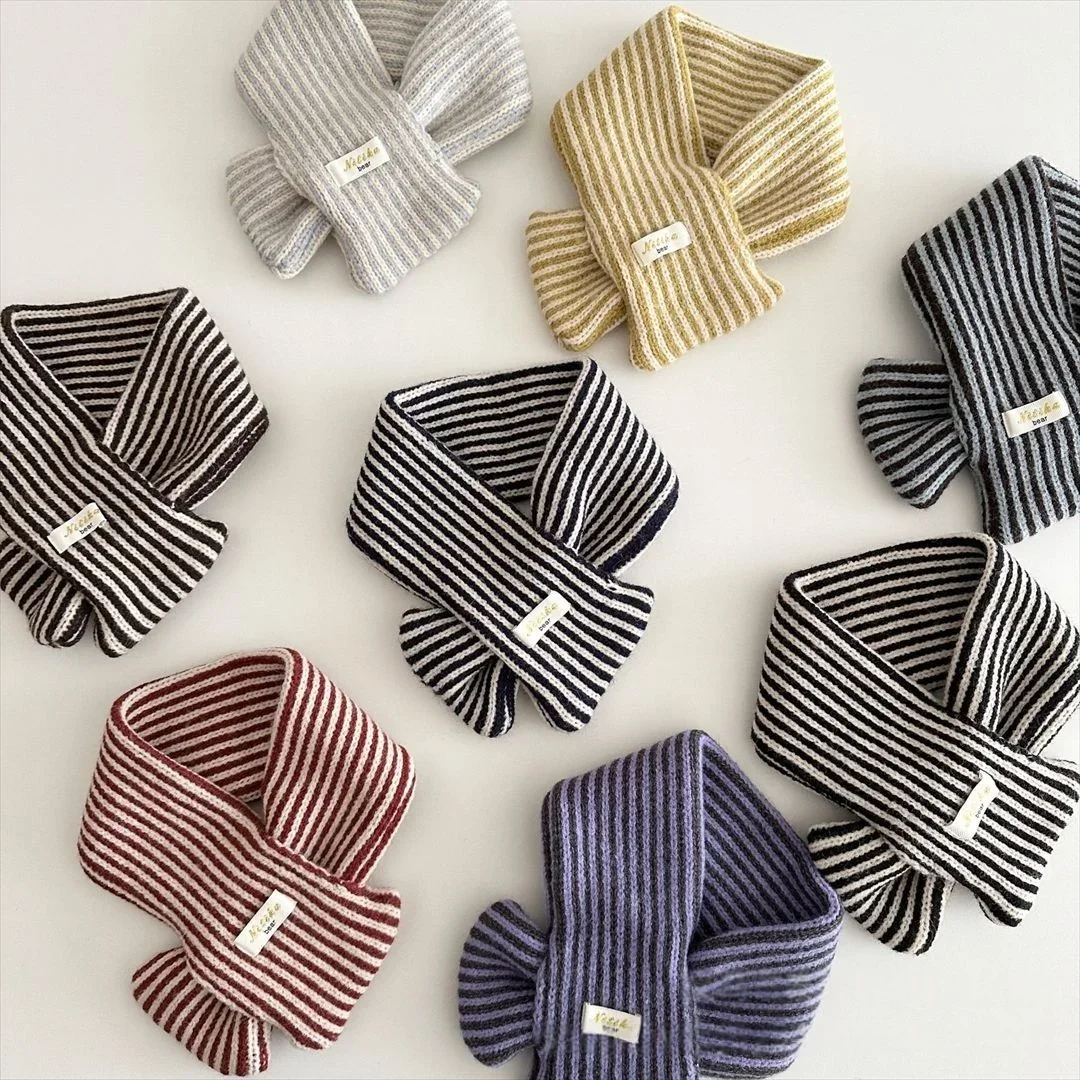 Korean Ins Style Kids Knit Scarf Vertical Stripe Color Blocking Child Neck Warmer Winter Cross Wrap Fashion Versatile Scarf
Korean Ins Style Kids Knit Scarf Vertical Stripe Color Blocking Child Neck Warmer Winter Cross Wrap Fashion Versatile Scarf