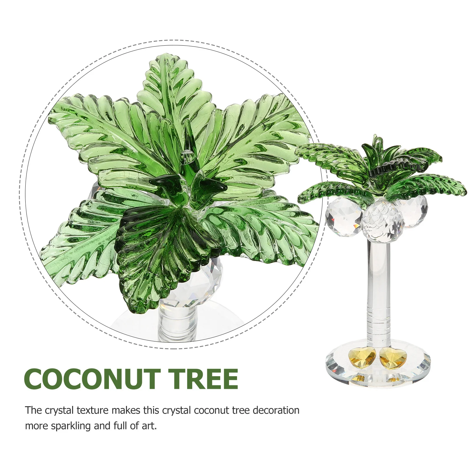 Desktop Crystal Coconuts Tree Decor Elegant Living Room Office Interior Decoration Handmade Craft Art Piece
Desktop Crystal Coconuts Tree Decor Elegant Living Room Office Interior Decoration Handmade Craft Art Piece