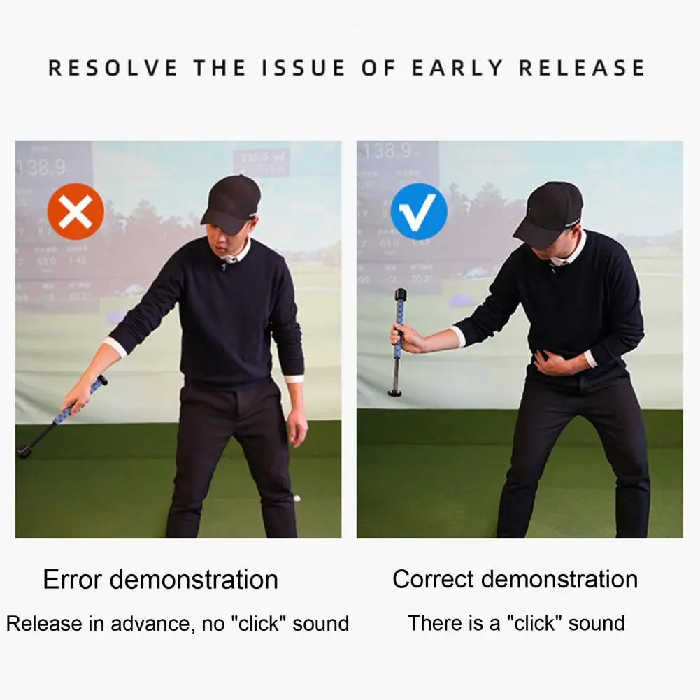 Golf Swing Improvement Tool Beginner Golf Swing Practice Tool with Aluminum Alloy Right Hand Swing Trainer Aid Club Handle
Golf Swing Improvement Tool Beginner Golf Swing Practice Tool with Aluminum Alloy Right Hand Swing Trainer Aid Club Handle