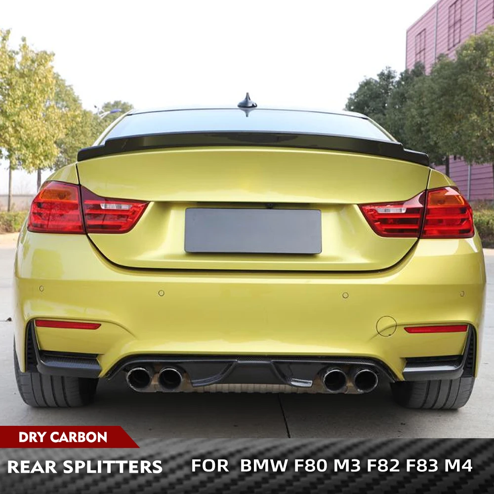 For BMW F80 M3 F82 F83 M4 2014 - 2019 Prepreg Dry Carbon Car Rear Bumper Diffuser Lip Splitters Lower Corner Spoiler Covers
For BMW F80 M3 F82 F83 M4 2014 - 2019 Prepreg Dry Carbon Car Rear Bumper Diffuser Lip Splitters Lower Corner Spoiler Covers