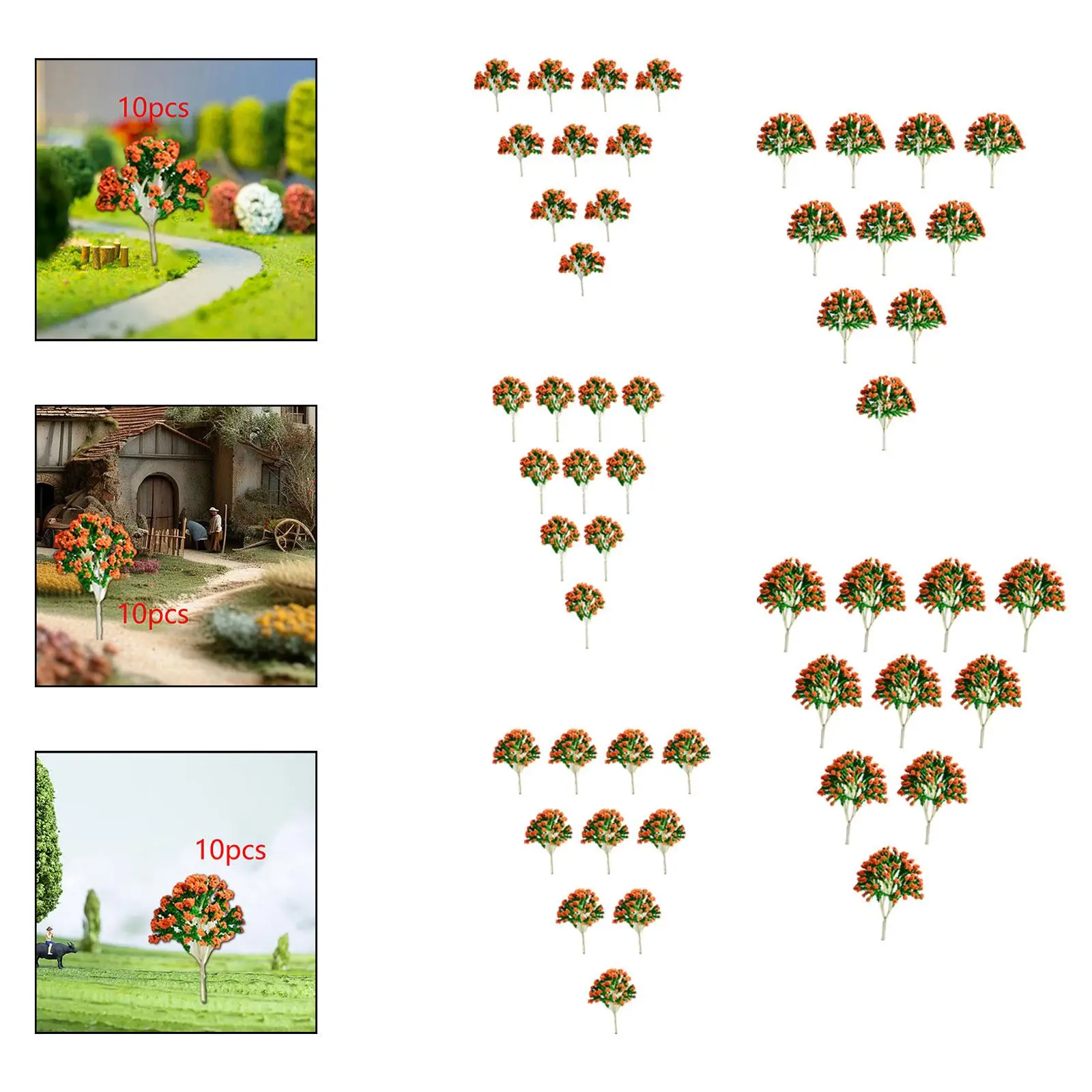 10Pcs Miniature Tree Models Diorama Landscape Supplies Fake Plants Railroad Simulated Fake Trees Scene Making Accessories
10Pcs Miniature Tree Models Diorama Landscape Supplies Fake Plants Railroad Simulated Fake Trees Scene Making Accessories