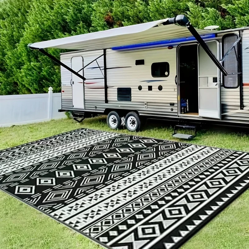 VIKAMA Geometric RV Outdoor Carpet Non-Slip Patio Camping Mat for Living Room Bedroom - Dirt Resistant Home Decor
VIKAMA Geometric RV Outdoor Carpet Non-Slip Patio Camping Mat for Living Room Bedroom - Dirt Resistant Home Decor