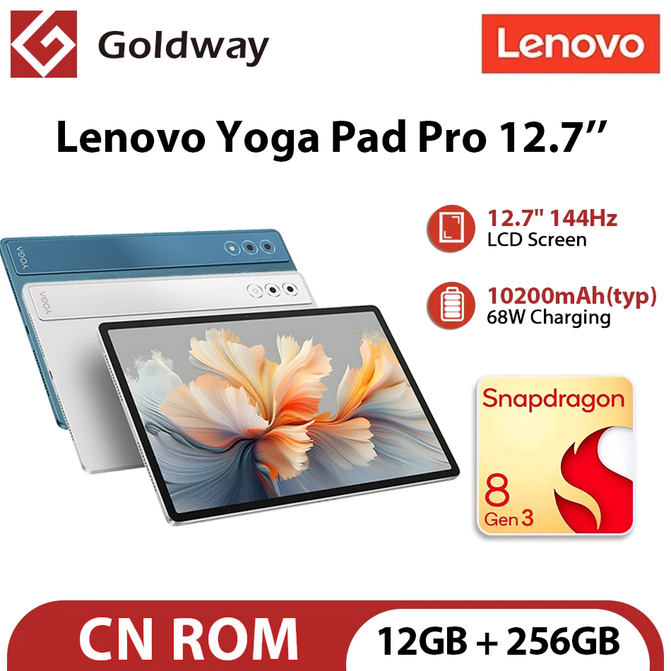 Original Lenovo Yoga Pad Pro 12.7 Tab 12GB 256GB Snapdragon 8 Gen 3 12.7" 144Hz LCD Screen 10200mAh Battery Android 14 Tablet PC
Original Lenovo Yoga Pad Pro 12.7 Tab 12GB 256GB Snapdragon 8 Gen 3 12.7" 144Hz LCD Screen 10200mAh Battery Android 14 Tablet PC