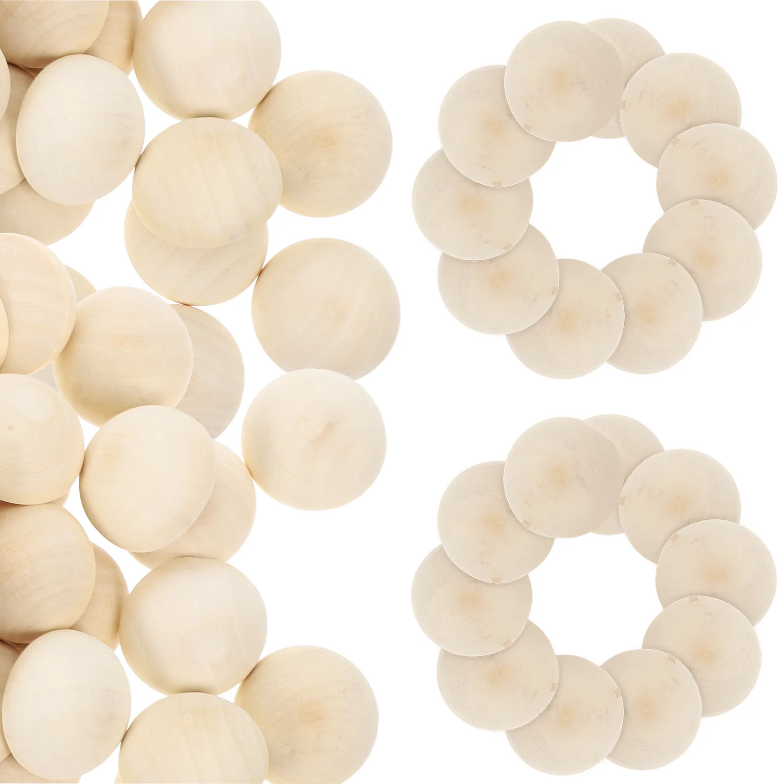 50pcs Hemispherical Wooden Half Craft Balls Beads Beads 30mm Unfinished Half Craft Balls DIY Jewelry Sewing Accessories
50pcs Hemispherical Wooden Half Craft Balls Beads Beads 30mm Unfinished Half Craft Balls DIY Jewelry Sewing Accessories