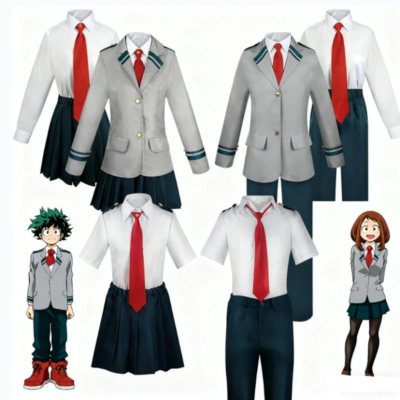 Anime My Hero Academia Ochaco Uraraka Izuku Midoriya Cosplay Costume Unisex Campus Japanese-Style JK Uniform Set Halloween
Anime My Hero Academia Ochaco Uraraka Izuku Midoriya Cosplay Costume Unisex Campus Japanese-Style JK Uniform Set Halloween