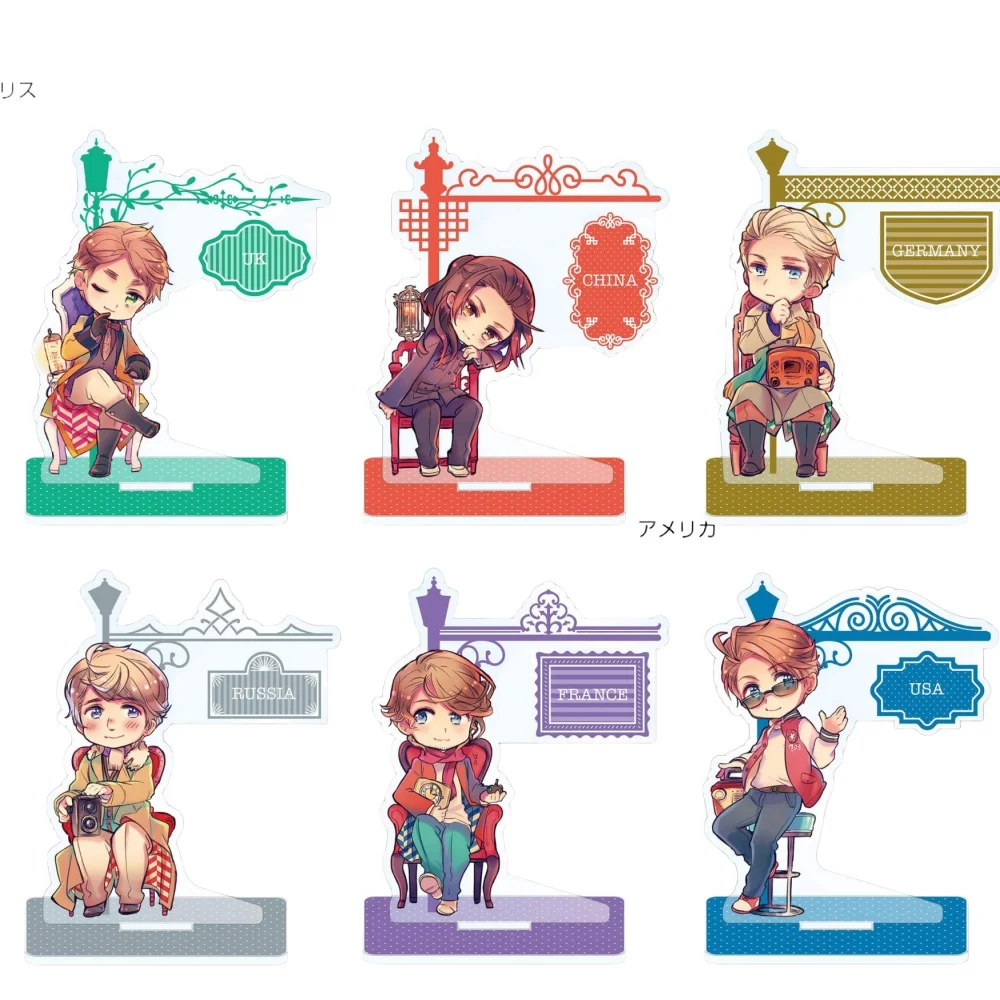 Loen Anime Peripheral Store Hetalia World Stars Yurayura Signboard Acrylic HD Characters Stand Desktop Decor Gifts About 10cm
Loen Anime Peripheral Store Hetalia World Stars Yurayura Signboard Acrylic HD Characters Stand Desktop Decor Gifts About 10cm