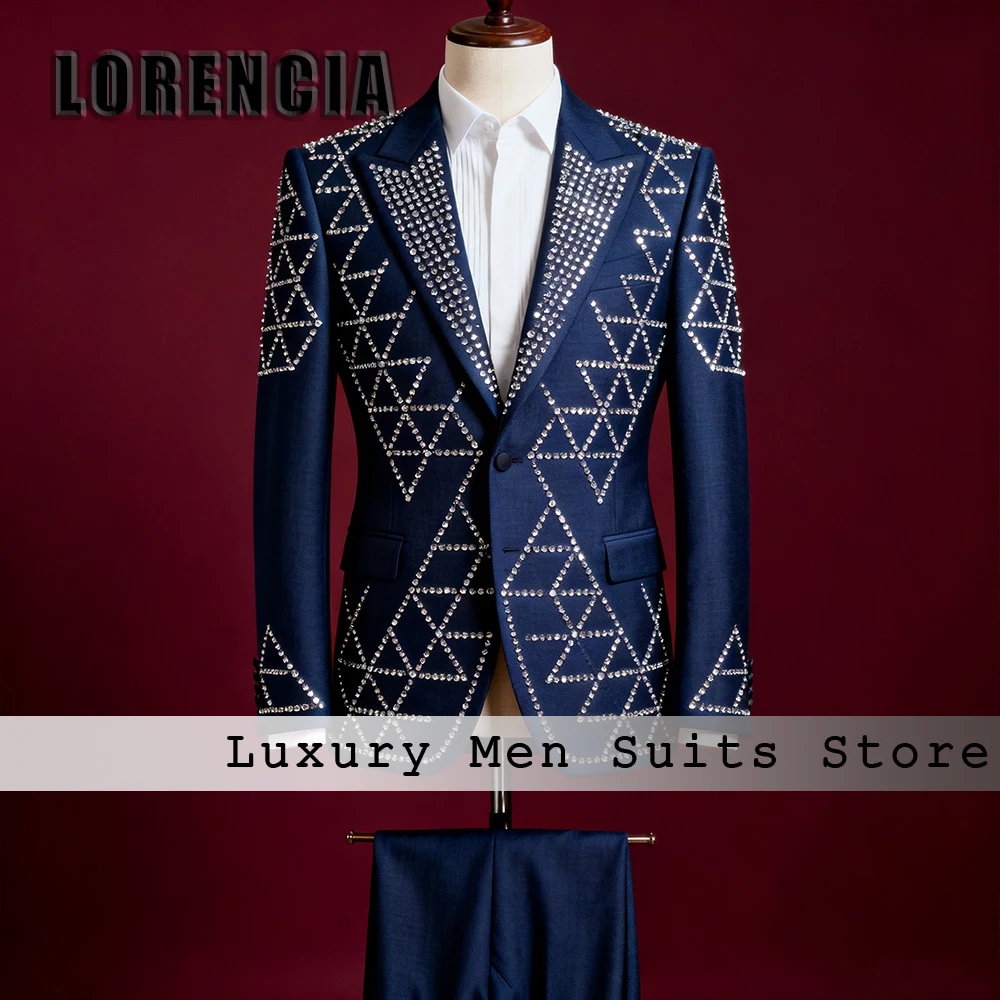 Великолепные костюмы с бриллиантами для мужчин, комплект из 2 предметов, однобортный смокинг, наряд для торжественного ужина, пиджак, брюки по индивидуальному заказу, dojrzałość
Великолепные костюмы с бриллиантами для мужчин, комплект из 2 предметов, однобортный смокинг, наряд для торжественного ужина, пиджак, брюки по индивидуальному заказу, dojrzałość