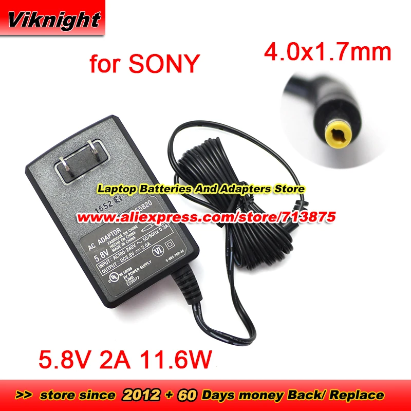 Genuine US AC-E5820 ACE5820 AC Adapter 5.8V 2A 11.6W For SONY SRF-V1BT Wireless Bluetooth Speaker Power Supply
Genuine US AC-E5820 ACE5820 AC Adapter 5.8V 2A 11.6W For SONY SRF-V1BT Wireless Bluetooth Speaker Power Supply