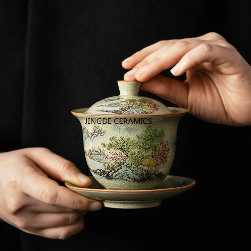 1 шт. керамическая чаша с синей и белой крышкой, чайная чаша в китайском стиле, керамический чайный сервиз кунг-фу, аксессуары для чайной церемонии, предметы домашнего обихода
1 шт. керамическая чаша с синей и белой крышкой, чайная чаша в китайском стиле, керамический чайный сервиз кунг-фу, аксессуары для чайной церемонии, предметы домашнего обихода