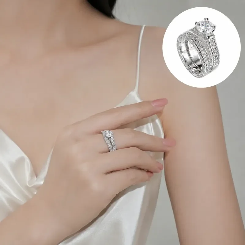 LYEE CYEE for Elegant Wedding Engagement Couple Rings Set for Women and Men 925 Sterling Silver Hypoallergenic Comfort Fit
LYEE CYEE for Elegant Wedding Engagement Couple Rings Set for Women and Men 925 Sterling Silver Hypoallergenic Comfort Fit