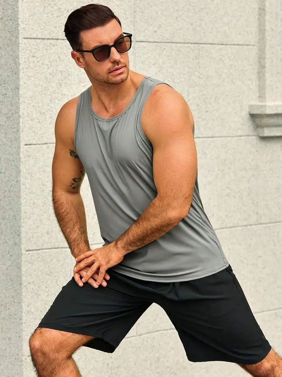 Mens Ribbed Tank Top Sports Fitness Moisture Wicking Sleeveless Vest
Mens Ribbed Tank Top Sports Fitness Moisture Wicking Sleeveless Vest