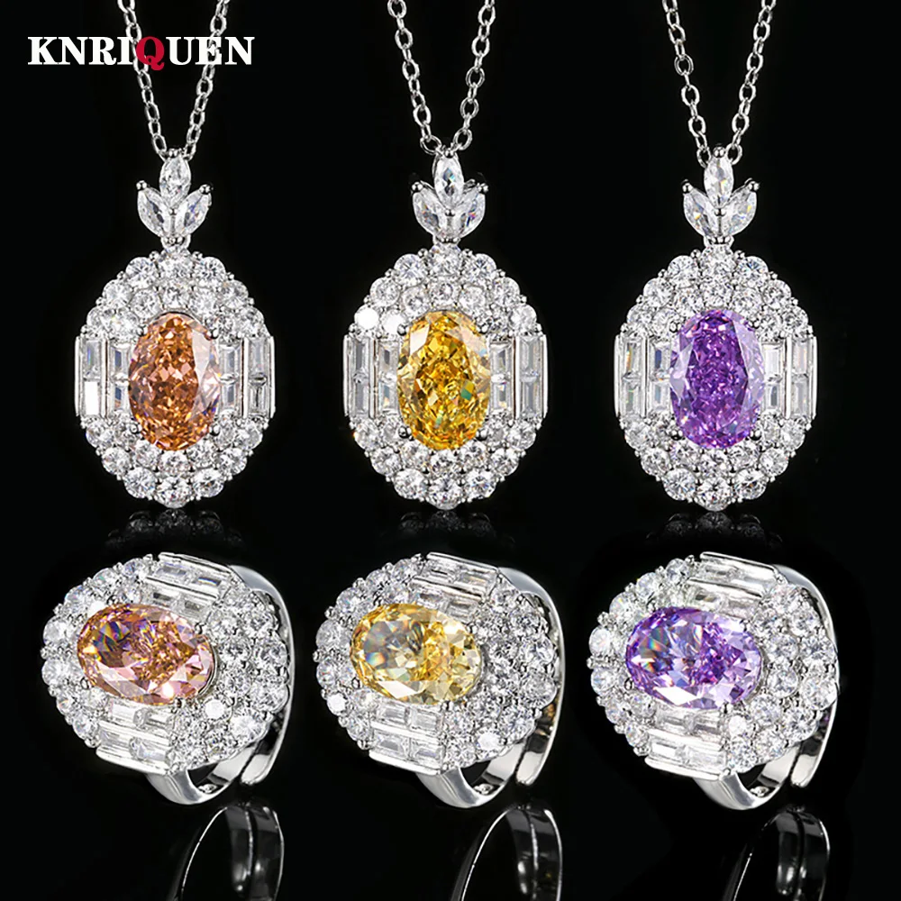 Retro Luxury 8*12mm Topaz Tourmaline Amethyst Ring Pendant Necklace for Women Gemstone Gold-Color Wedding Jewelry Sets Girl Gift
Retro Luxury 8*12mm Topaz Tourmaline Amethyst Ring Pendant Necklace for Women Gemstone Gold-Color Wedding Jewelry Sets Girl Gift