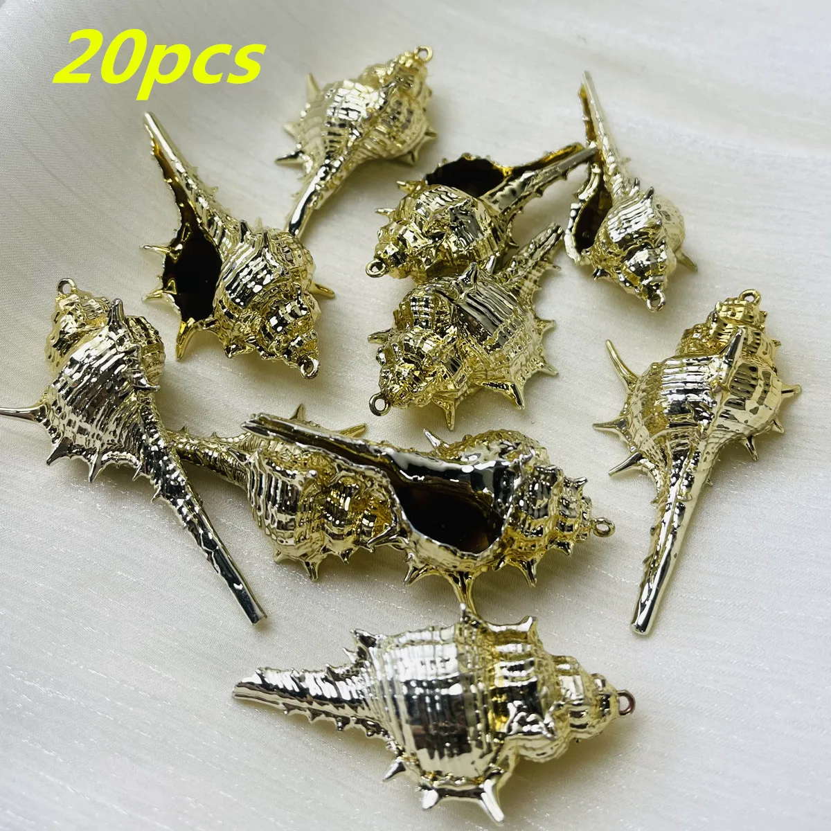 20Pcs Wholesale Conch Pendant 40-50mm Natural Conch Metal-Edge Pendant For Jewelry Making DIY Necklace Accessory
20Pcs Wholesale Conch Pendant 40-50mm Natural Conch Metal-Edge Pendant For Jewelry Making DIY Necklace Accessory