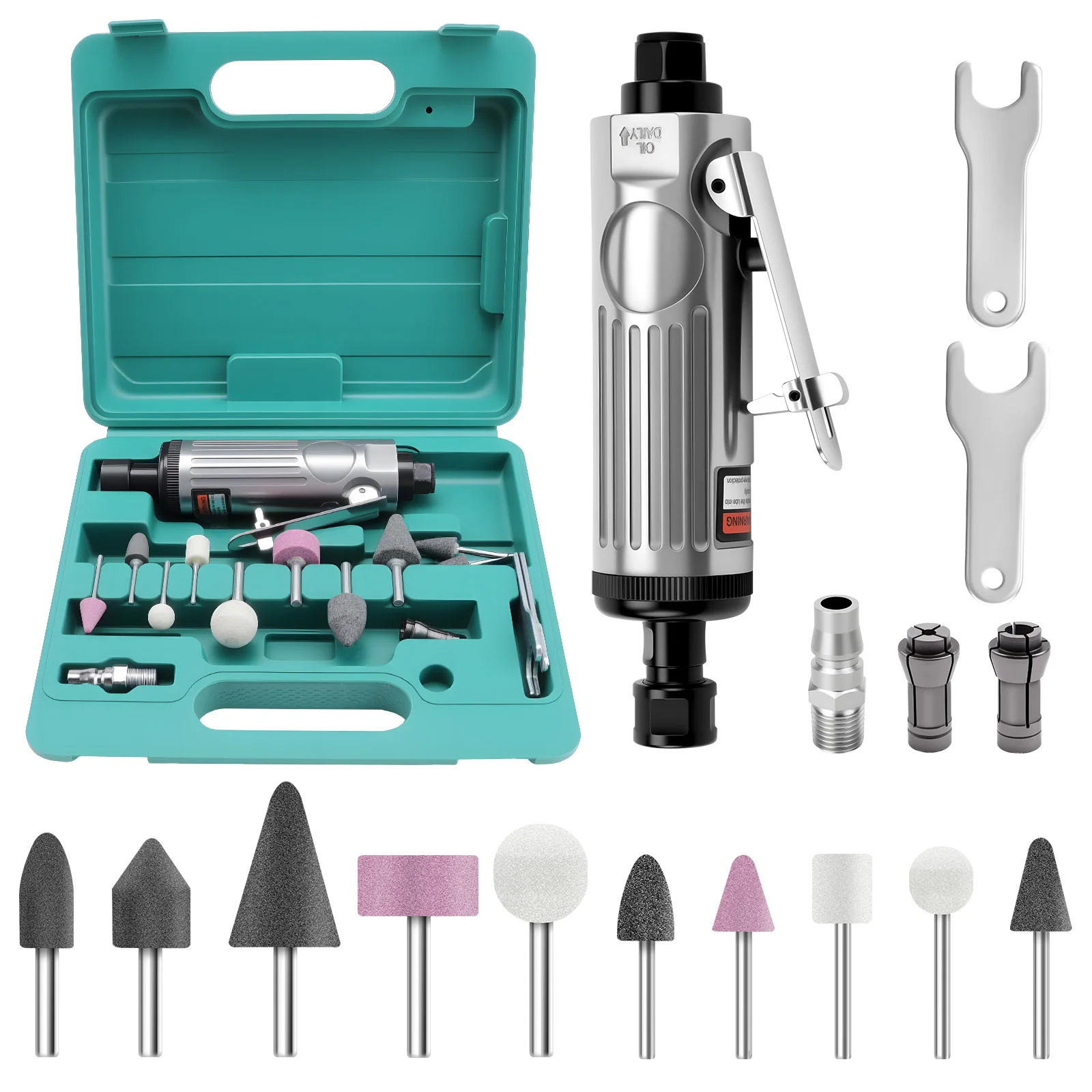 Pneumatic Grinding Machine Tire Repair Tool Chromovane Steel Forged Home Use Polishing Machine Tool 1/4 Air Mini Die Grinder kit
Pneumatic Grinding Machine Tire Repair Tool Chromovane Steel Forged Home Use Polishing Machine Tool 1/4 Air Mini Die Grinder kit