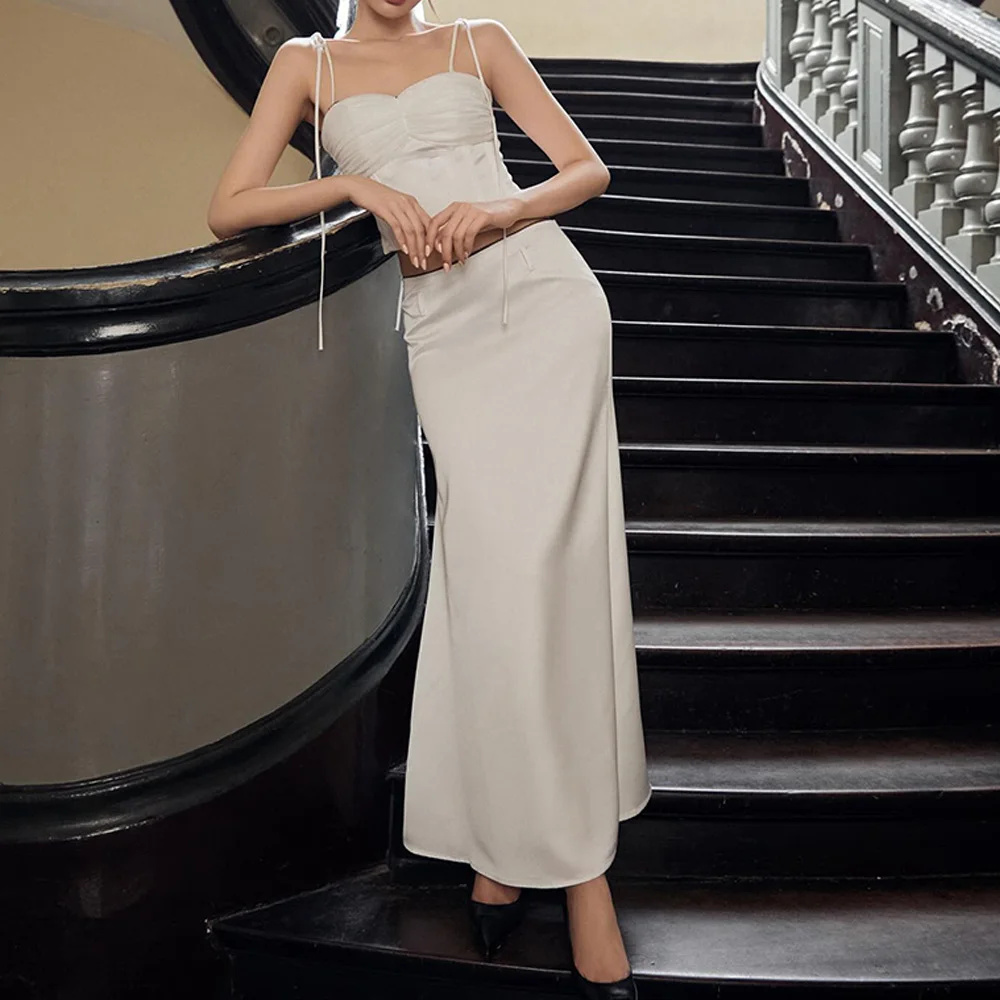 CustomizedSpaghetti Straps Straight Square Neck Pleats Sleeveless Ankle Length Solid Color Classic Celebrity Dress Special Occas
CustomizedSpaghetti Straps Straight Square Neck Pleats Sleeveless Ankle Length Solid Color Classic Celebrity Dress Special Occas