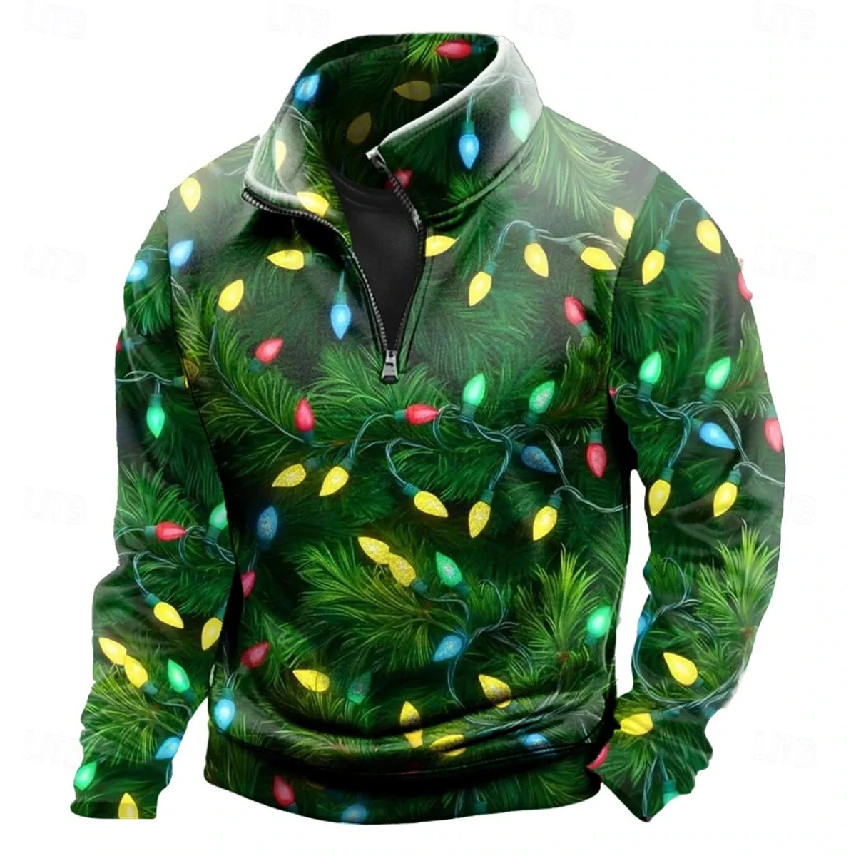 Men's Fashion Christmas Elements Zipper Sweatshirt 3D Print Colorful Light Pattern Long Sleeve Top Loose Casual Festival Clothes
Men's Fashion Christmas Elements Zipper Sweatshirt 3D Print Colorful Light Pattern Long Sleeve Top Loose Casual Festival Clothes