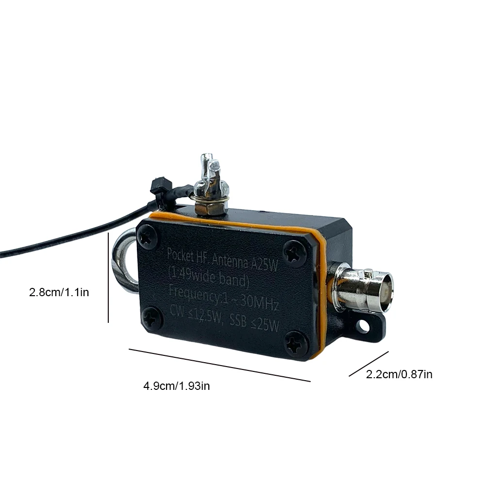 Карманная ВЧ-антенна 1-30 МГц, широкополосная полуволновая антенна с частотным диапазоном, CW SSB, полуантенна с концевым питанием, радиоантенна с конечным питанием
Карманная ВЧ-антенна 1-30 МГц, широкополосная полуволновая антенна с частотным диапазоном, CW SSB, полуантенна с концевым питанием, радиоантенна с конечным питанием