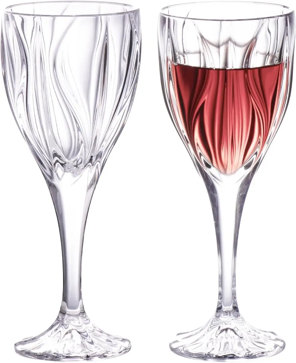 Wine Glasses Set of 2, 8 oz Hand Blown Crystal Bordeaux Wine Glasses, Smooth Rim & Long Stem, Perfect for Red & White, D
Wine Glasses Set of 2, 8 oz Hand Blown Crystal Bordeaux Wine Glasses, Smooth Rim & Long Stem, Perfect for Red & White, D