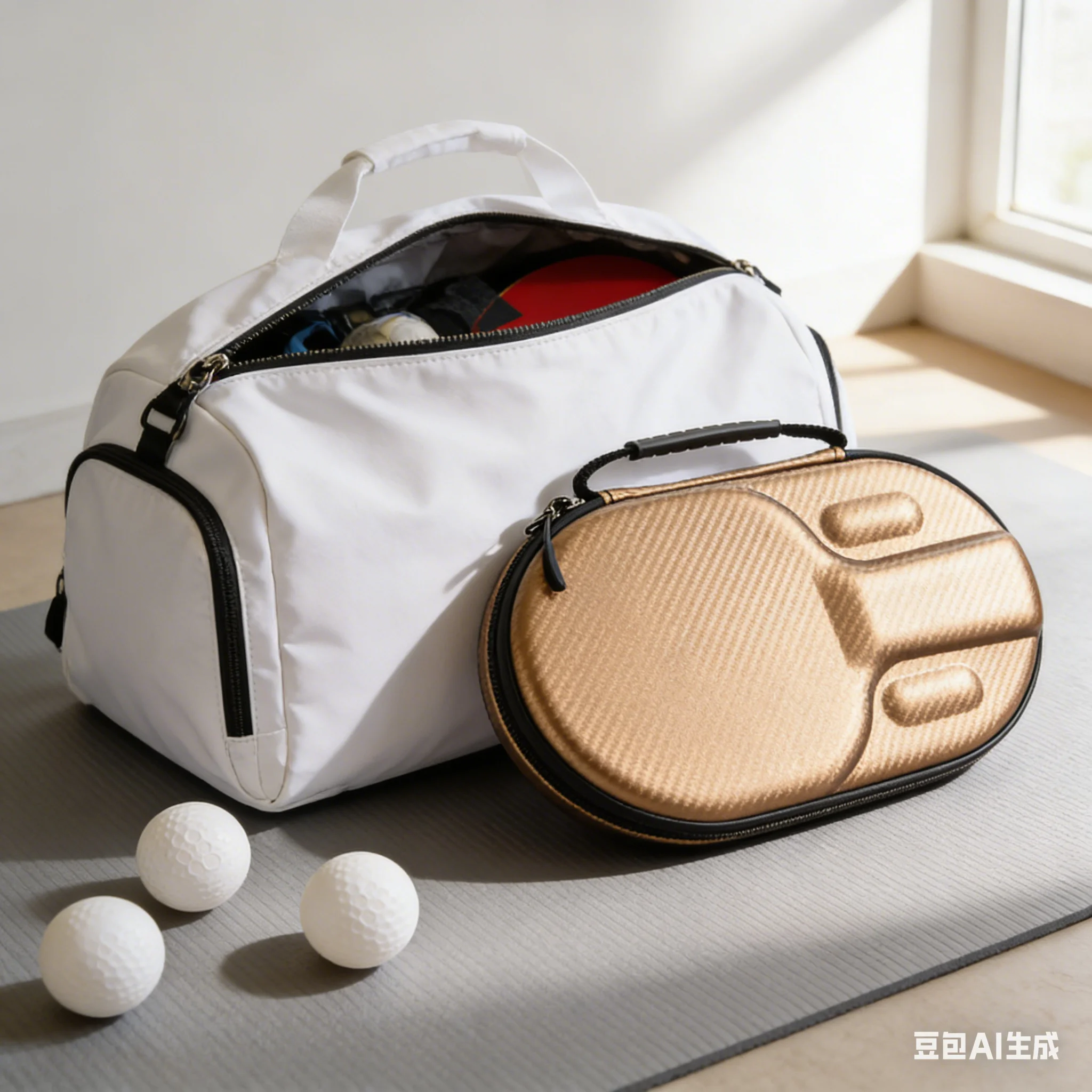 Table Tennis Racket Bag EVA Hard Shell Table Tennis Paddle Case Drop-proof Ping-Pong Bat Storage Bag Sport Supplies