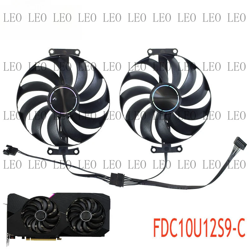 HH 95MM FDC10U12S9-C Video card fan for ASUS Dual RX 6750XT 6700XT 6650XT 6600
HH 95MM FDC10U12S9-C Video card fan for ASUS Dual RX 6750XT 6700XT 6650XT 6600