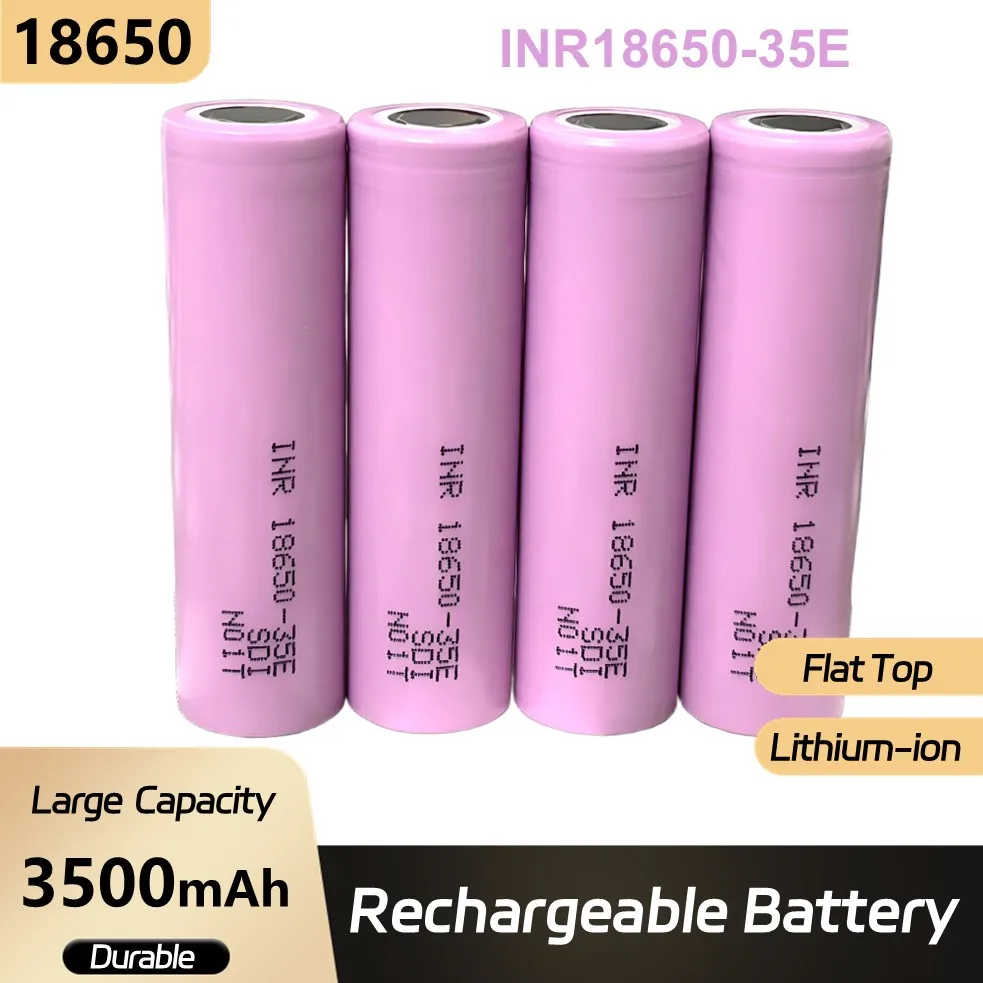 Wholesale INR 18650 35E Rechargeable 3500mAh Li-ion Battery 18650 Flat Top No Memory Effect Batteries for DIY, Radio, Power Bank
Wholesale INR 18650 35E Rechargeable 3500mAh Li-ion Battery 18650 Flat Top No Memory Effect Batteries for DIY, Radio, Power Bank
