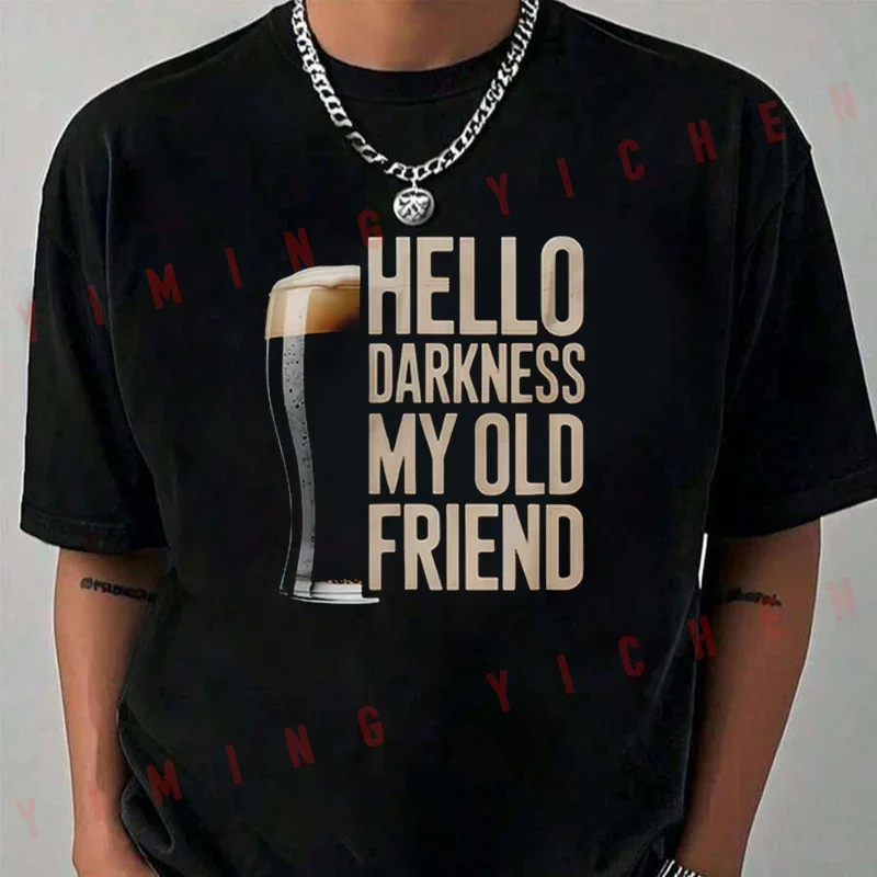 Hello Darkness My Old Friend With Stout Beer Pattern Motorcycle T-Shirt Men Unisex Casual Fashiona Short Sleeve O-neck Tops
Hello Darkness My Old Friend With Stout Beer Pattern Motorcycle T-Shirt Men Unisex Casual Fashiona Short Sleeve O-neck Tops