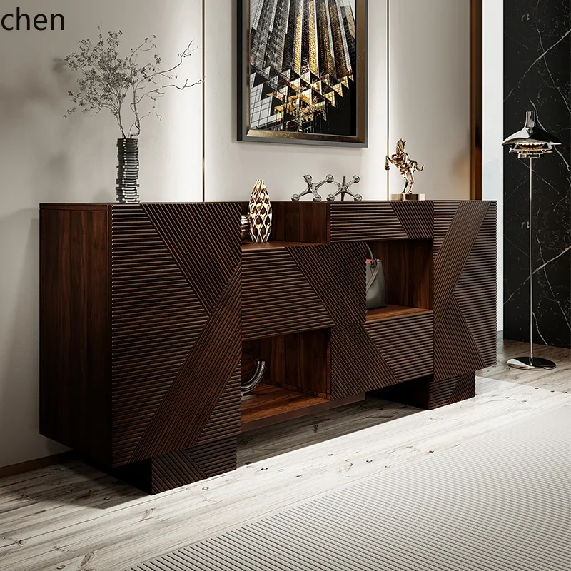CP mahogany dining side cabinet, antique storage cabinet, villa entrance cabinet door
CP mahogany dining side cabinet, antique storage cabinet, villa entrance cabinet door