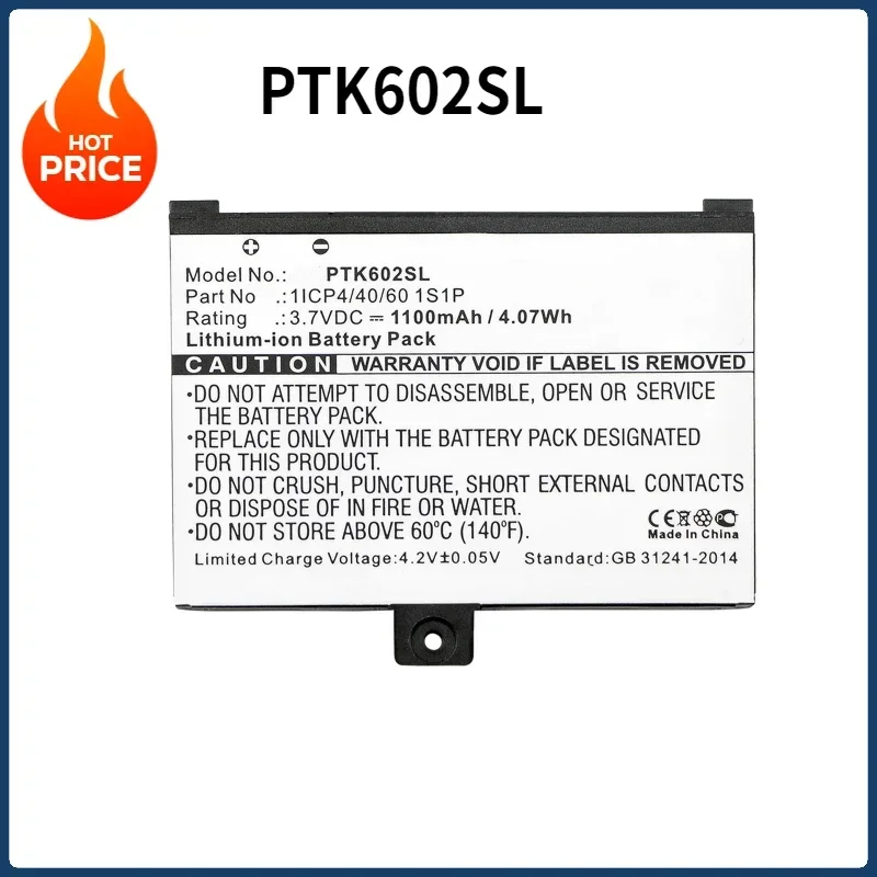1100mAh 3.7V 4.07WH PTK602SL Suitable for Pocketbook Pro 602 1ICP4/40/60 1S1P Mobile Phone Battery Mobile Phone Parts Batteries
1100mAh 3.7V 4.07WH PTK602SL Suitable for Pocketbook Pro 602 1ICP4/40/60 1S1P Mobile Phone Battery Mobile Phone Parts Batteries