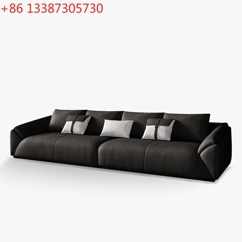 Italian minimalist leather sofa matte cloth Nordic minimalist living room creative straight sofa
Italian minimalist leather sofa matte cloth Nordic minimalist living room creative straight sofa
