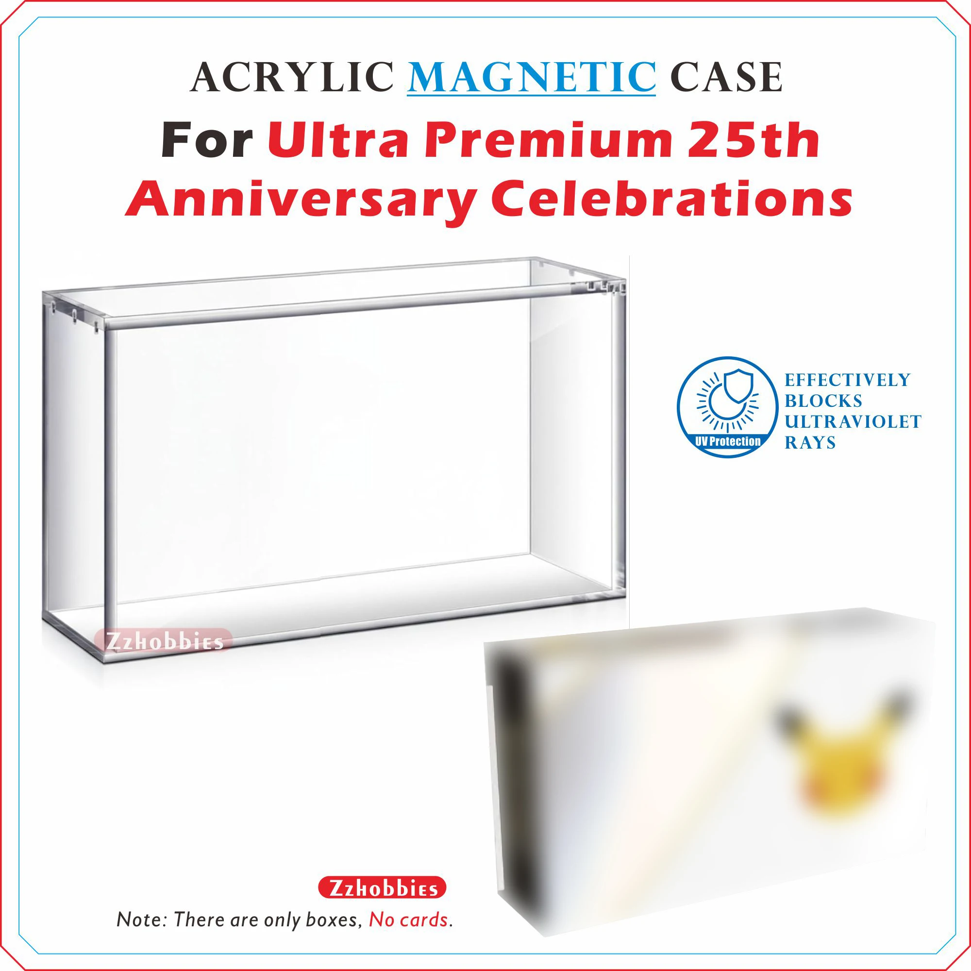Acrylic Magnetic Case For Ultra Premium 25th Anniversary Celebrations【5mm Thick】
Acrylic Magnetic Case For Ultra Premium 25th Anniversary Celebrations【5mm Thick】