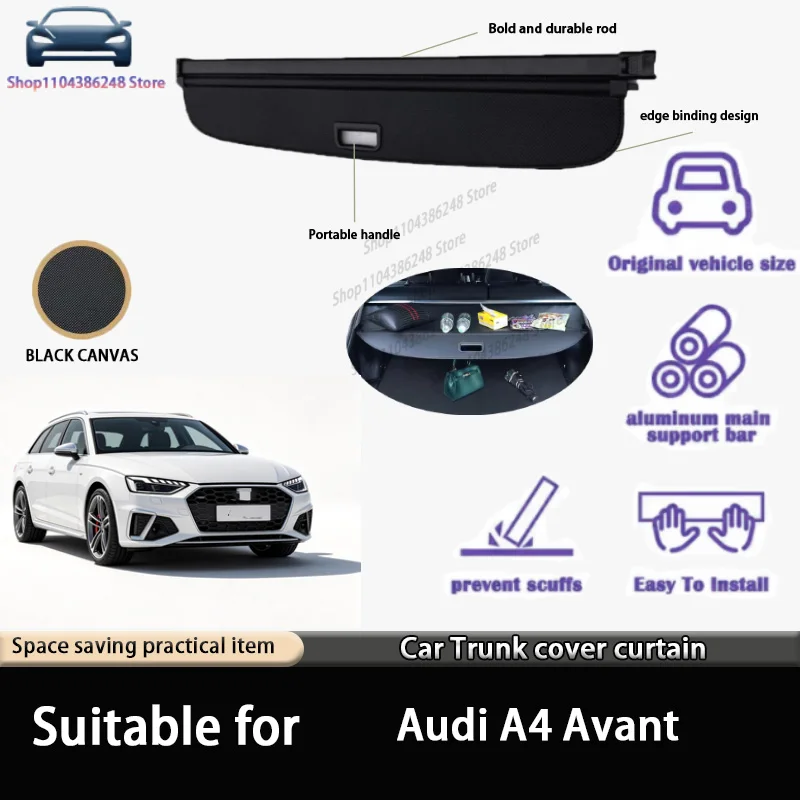 Suitable for Audi A4 Avant Trunk Curtain Rear Trunk Storage Partition Bezel Interior Modification Accessories
Suitable for Audi A4 Avant Trunk Curtain Rear Trunk Storage Partition Bezel Interior Modification Accessories