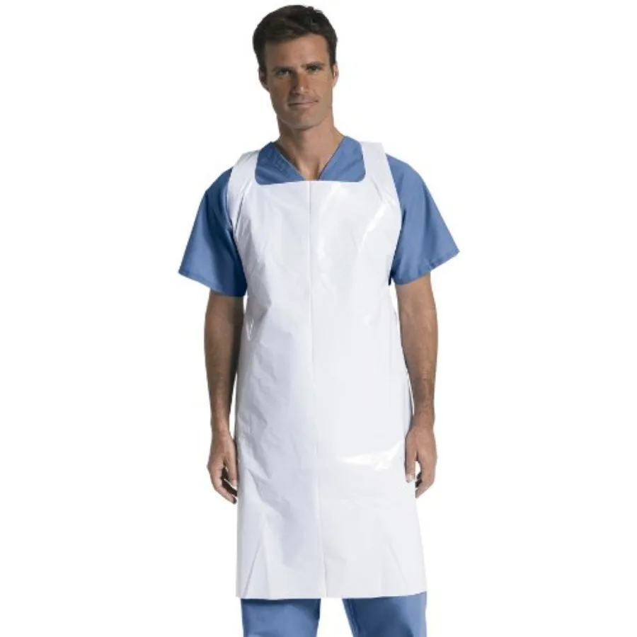 Disposable Polyethylene Aprons, Midweight, White, 28" x 46", Ideal for Food Service and Medical Use, Pack of 50
Disposable Polyethylene Aprons, Midweight, White, 28" x 46", Ideal for Food Service and Medical Use, Pack of 50
