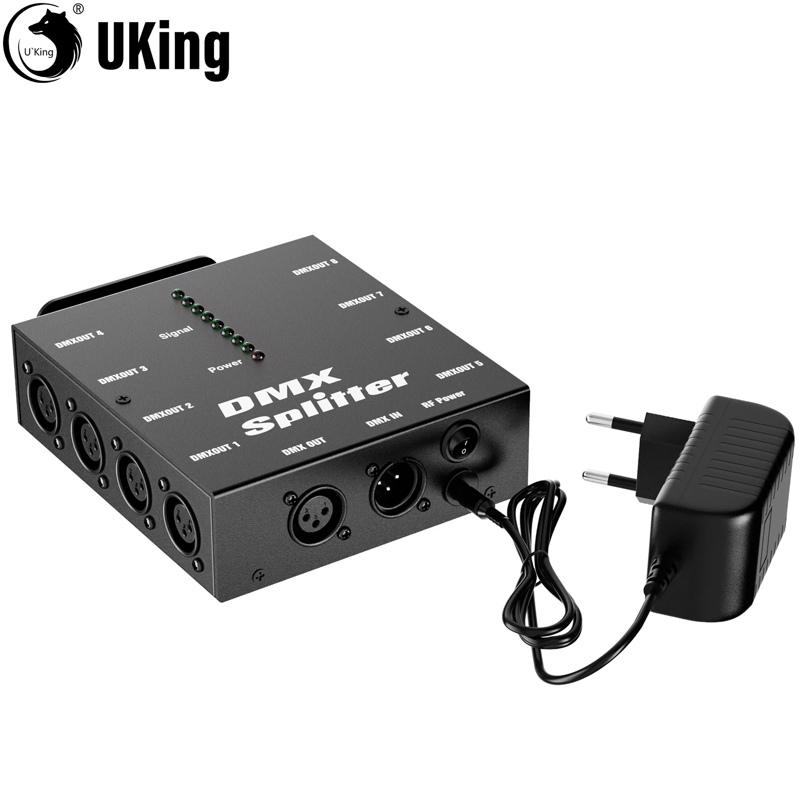 U'King беспроводной усилитель сигнала DMX512 XLR DMX разветвитель распределитель сигнала декодер 8-канальный выход сигнала для сценического освещения
U'King беспроводной усилитель сигнала DMX512 XLR DMX разветвитель распределитель сигнала декодер 8-канальный выход сигнала для сценического освещения