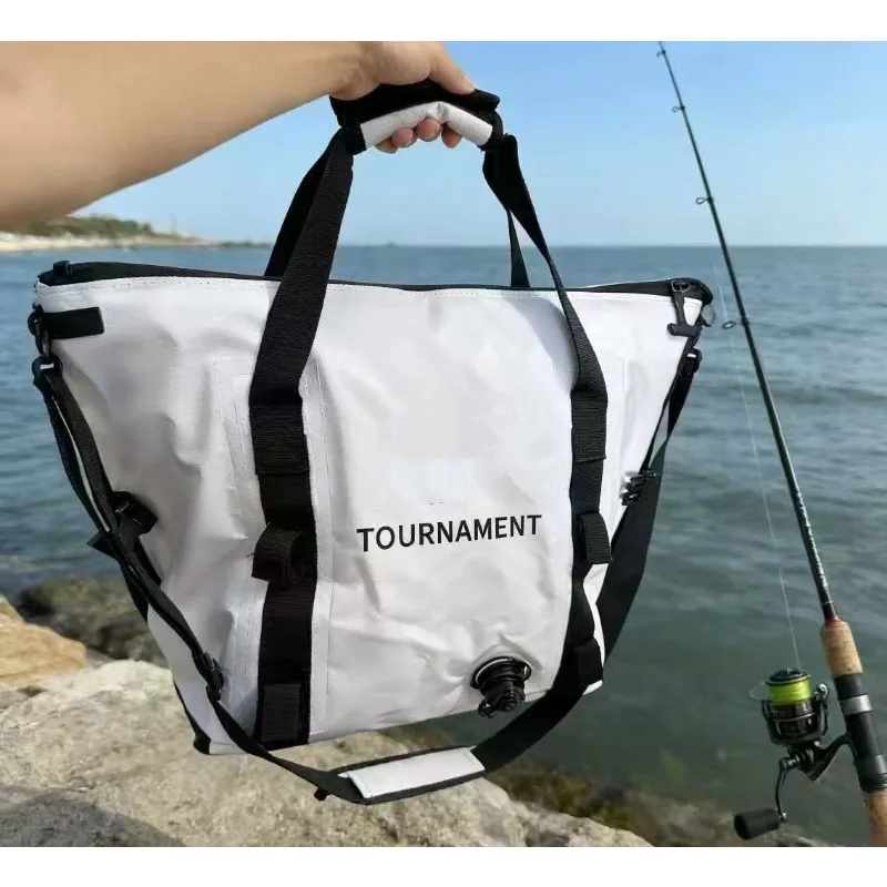 Японская рыболовная сумка Janpanse DW Brand 26L TOURNAMENT, белая, складная, из материала TPU, водонепроницаемая, для рыбалки с берега
Японская рыболовная сумка Janpanse DW Brand 26L TOURNAMENT, белая, складная, из материала TPU, водонепроницаемая, для рыбалки с берега