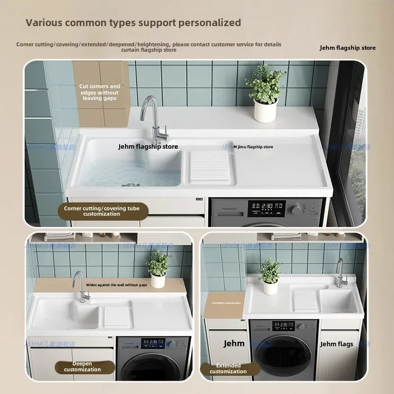 balcony washing machine basin integrated combination upper basin small apartment with washboard laundry pool
balcony washing machine basin integrated combination upper basin small apartment with washboard laundry pool