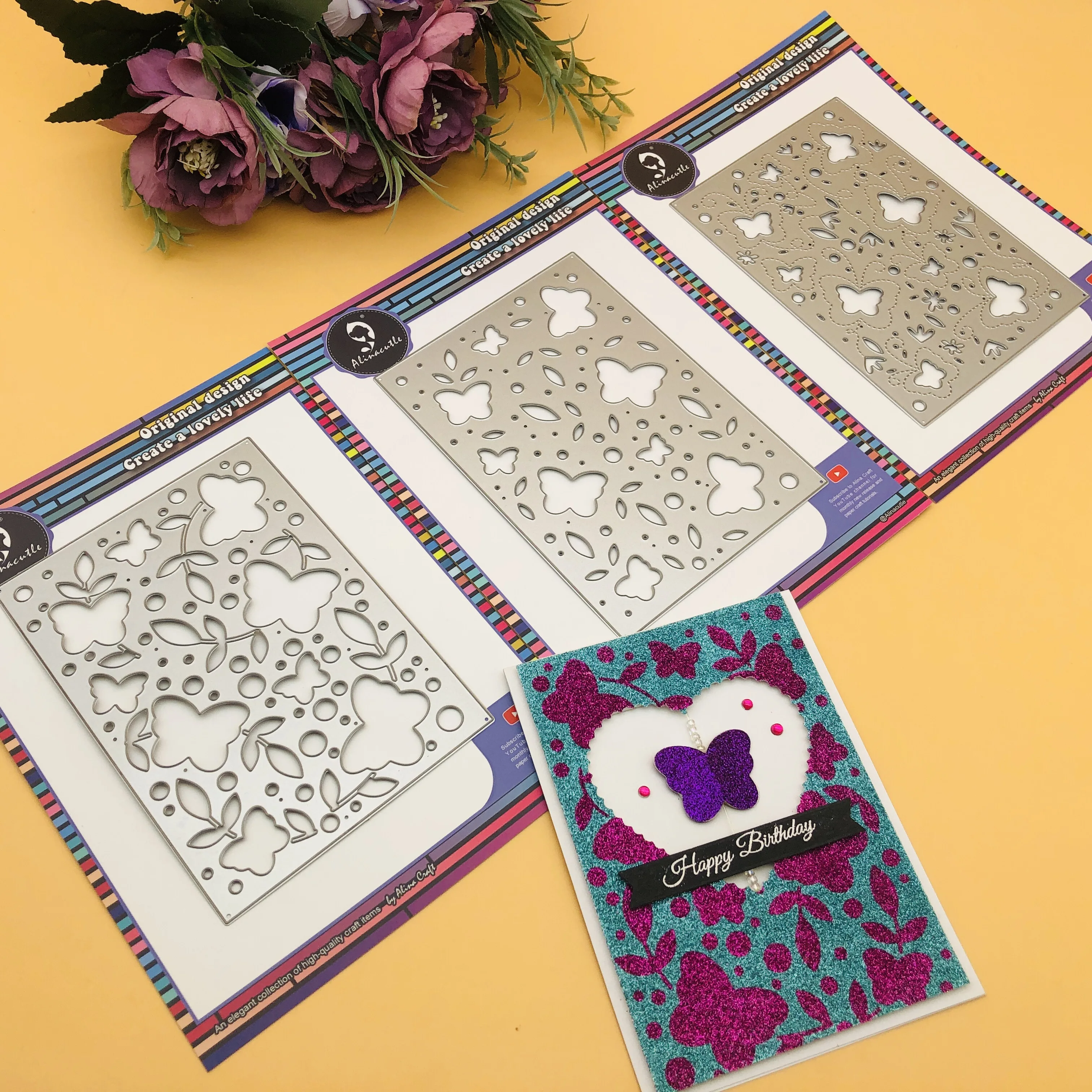 Alinacutle Metal Cutting Dies Cut 3pc Layering Butterfly Background Frame Scrapbook Paper Craft Handmade Card Punch Etched Die
Alinacutle Metal Cutting Dies Cut 3pc Layering Butterfly Background Frame Scrapbook Paper Craft Handmade Card Punch Etched Die