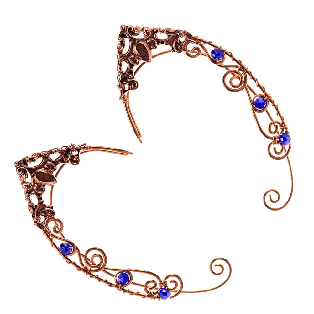 2 Pcs Wire Wrapped Ears Elf Earrings Pearl Hoop Fashion Accessory Rhinestone Clip Locket
2 Pcs Wire Wrapped Ears Elf Earrings Pearl Hoop Fashion Accessory Rhinestone Clip Locket