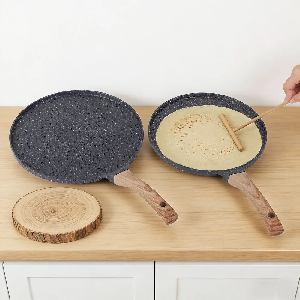 Aluminum Non Stick Pizza Crepe Pancake Pan Thickened Base Induction Stove Universal Egg Cooker No Warp for Kitchen Family
Aluminum Non Stick Pizza Crepe Pancake Pan Thickened Base Induction Stove Universal Egg Cooker No Warp for Kitchen Family