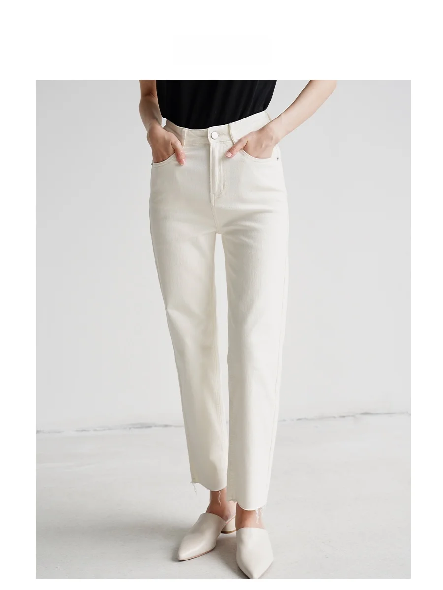 LIMONN High Waist Slimming Nine-Piece Denim Jeans Women's Casual White Pants 2023 Autumn Winter New Sle Cotton Stretch Denim
LIMONN High Waist Slimming Nine-Piece Denim Jeans Women's Casual White Pants 2023 Autumn Winter New Sle Cotton Stretch Denim