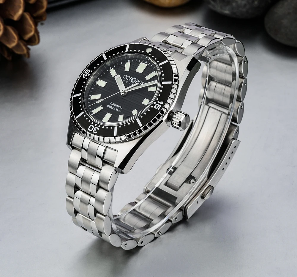 Мужские автоматические часы Octopus, 39 мм, механические наручные часы для дайвера, 200 м, водонепроницаемые, C3, светящийся керамический безель, NH35
Мужские автоматические часы Octopus, 39 мм, механические наручные часы для дайвера, 200 м, водонепроницаемые, C3, светящийся керамический безель, NH35