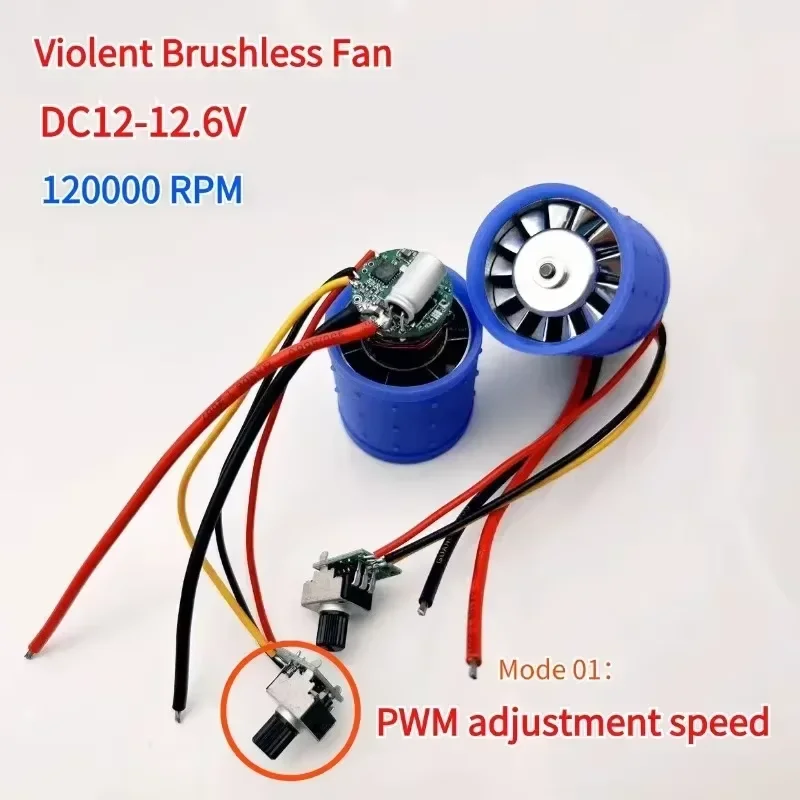 Metal Brushless DC Fan 12V-12.6V 130W-160W 120000rpm Long Lifespan Motor for DIY Projects, Drones, Ventilation PWM speed
Metal Brushless DC Fan 12V-12.6V 130W-160W 120000rpm Long Lifespan Motor for DIY Projects, Drones, Ventilation PWM speed