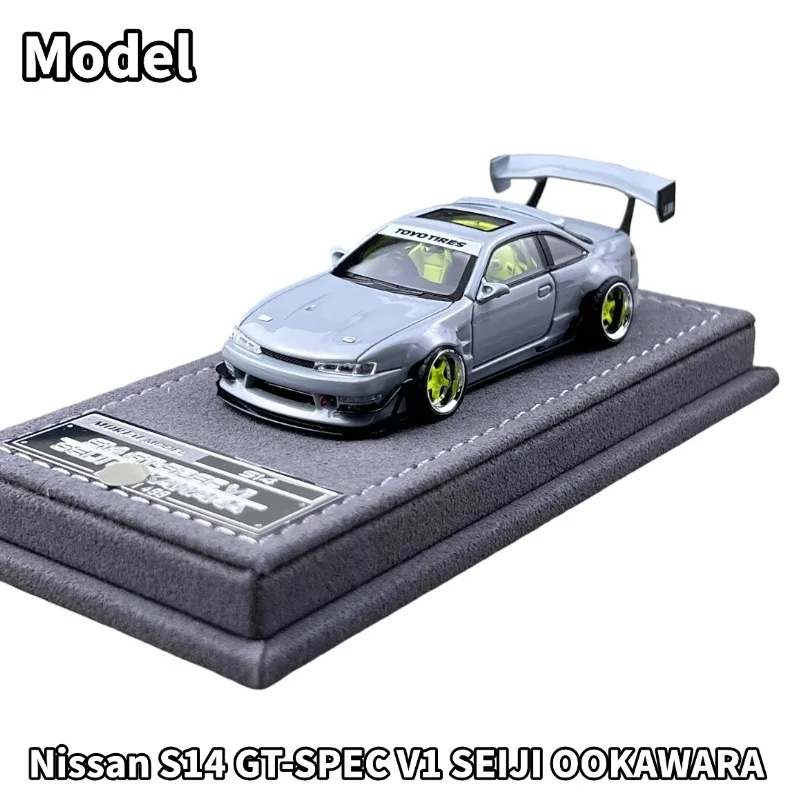 MORTAL 1:64 Daily Production S14 GT-SPEC V1 SEIJI Cast Alloy Car Model, a gift for friends, an adult collection decoration item.
MORTAL 1:64 Daily Production S14 GT-SPEC V1 SEIJI Cast Alloy Car Model, a gift for friends, an adult collection decoration item.