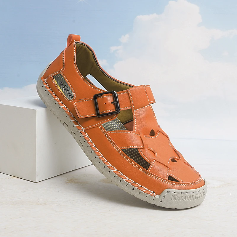 Summer Couple Sandals Genuine Leather Casual Outdoor Beach Shoes Roman Unisex
Summer Couple Sandals Genuine Leather Casual Outdoor Beach Shoes Roman Unisex