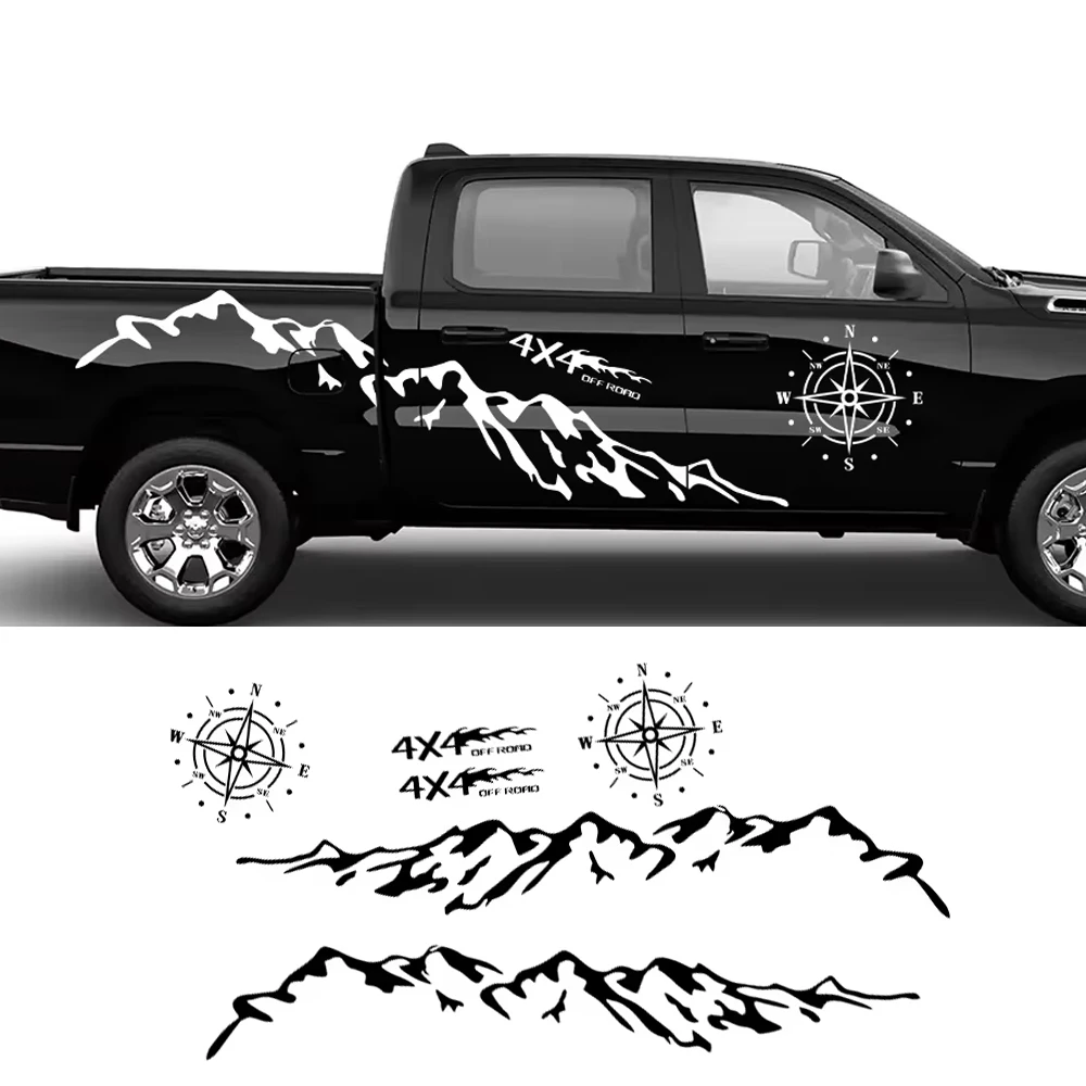 Pickup Side Stickers Graphics 4X4 Mountain Vinyl Decals For Ford F-150 Toyota Hilux Dodge RAM 1500 Isuzu Dmax GMC Sierra Canyon
Pickup Side Stickers Graphics 4X4 Mountain Vinyl Decals For Ford F-150 Toyota Hilux Dodge RAM 1500 Isuzu Dmax GMC Sierra Canyon
