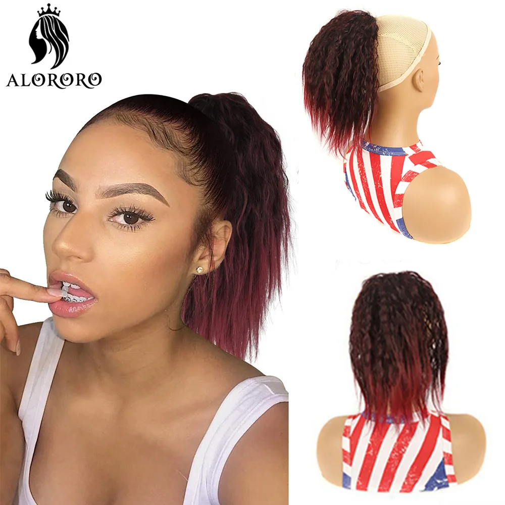 ALORORO Ponytail Synthetic Hair Extensions Drawstring Ponytail Afro Kinky Curly Hair Clip On Ponytail Ombre Fake Hair For Women
ALORORO Ponytail Synthetic Hair Extensions Drawstring Ponytail Afro Kinky Curly Hair Clip On Ponytail Ombre Fake Hair For Women