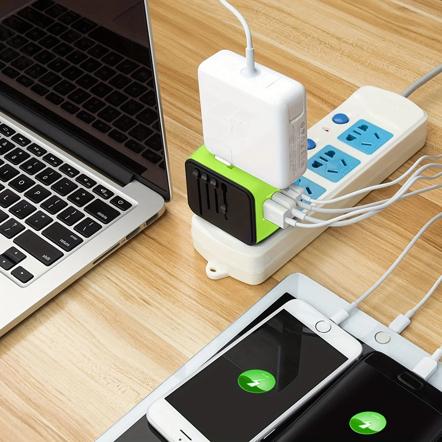 Universal International Travel Power Adapter W/High Speed 2.4A USB-A, 3.0A Type-C Wall Charger, European Adapter, Worldwide AC O
Universal International Travel Power Adapter W/High Speed 2.4A USB-A, 3.0A Type-C Wall Charger, European Adapter, Worldwide AC O