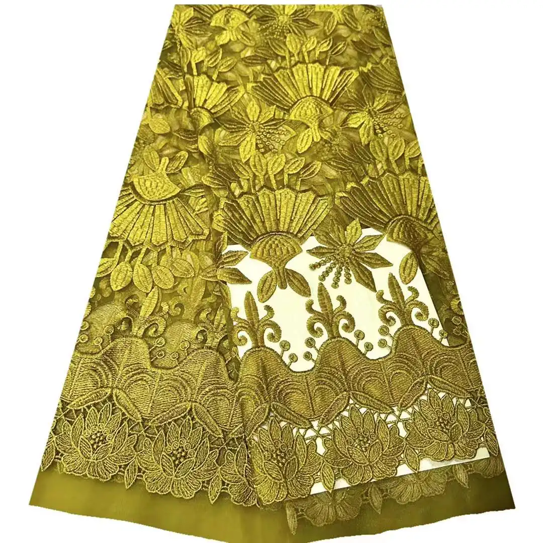 Hot Sale African Mesh Lace Fabric Leaf Flowers Tulle Embroidery Craft Sewing Design Supplies Banquet Party Wedding Dress 5 Yards
Hot Sale African Mesh Lace Fabric Leaf Flowers Tulle Embroidery Craft Sewing Design Supplies Banquet Party Wedding Dress 5 Yards